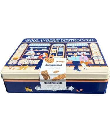  Jules Destrooper Jules Destrooper | Assortment Biscuits Almonds and Waffles Butter | Tin Gift Decorated Metal Biscuiterie French Butter and Almonds - 350 Gr - Buy Online on GoSupps.com