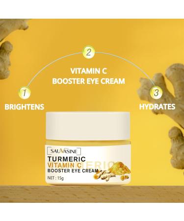 VANLOFE Turmeric Booster Eye Cream - 15g Hydrating Treatment for Dark Circles, Puffiness & Wrinkles - Buy Online on GoSupps.com