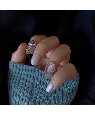 minkissy 1pc Fingernail Cover Copper Joint Ring Zircon Miss - Buy Online on GoSupps.com