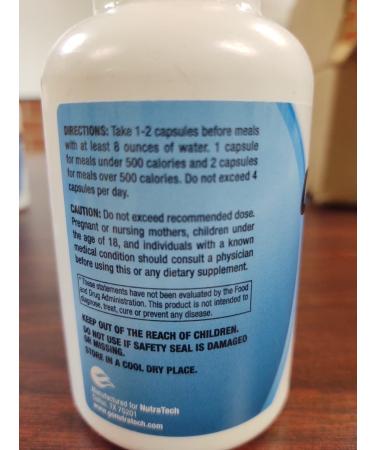 Nutratech Orlistol Carb & Fat Blocker - 60 Capsules Weight Loss Aid - Buy Online on GoSupps.com