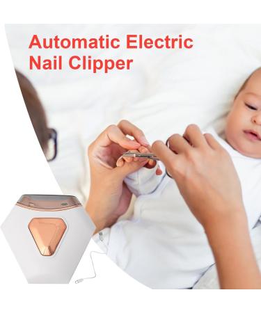 Electric Nail Trimmer - Rechargeable Fingernail File Automatic Nail File | Electric Automatic Nail Safety Trimmer with Nail Clip Storage 2-in-1 Nail Cutter and Polisher for Kids Adults 1pc White - Buy Online on GoSupps.com