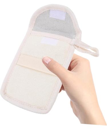Baluue 6 Pcs Handmade Soap Storage Bag Sponges for Bathing Natural Sisal Soap Pouch Hanger Foam Black Flax - Buy Online on GoSupps.com