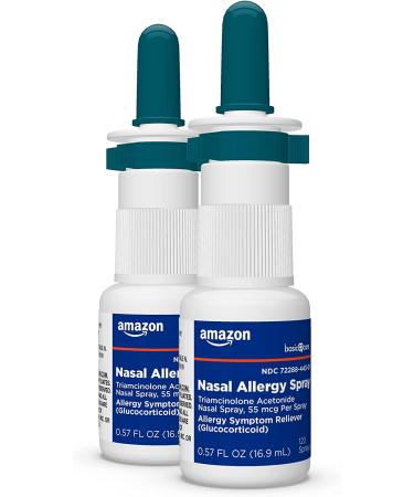 Amazon Basic Care Triamcinolone Acetonide Nasal Allergy Spray 55mcg - 1.14 Fl Oz (Pack of 1) - Buy Online on GoSupps.com