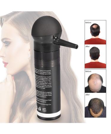 Professional Hair Thickening Solution - Hair Fibres Powder for Women and Men - 5 Colors Concealer for Thinning Hair - Pump Spray Applicator Included (Black) - Buy Online on GoSupps.com