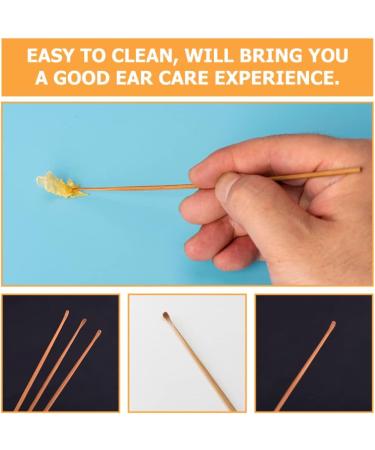 Buy Cabilock Bamboo Ear Cleaning Picks Wood Ear Wax Remover Spoon | Eco-Friendly Ear Care Tool 17x0.2cm - Buy Online on GoSupps.com