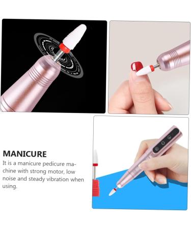 minkissy Nail Polisher Electric Nail File Electric Nail Drills Gel Nails Drill Professional Manicure Kit Nail Polish Drill Electric Nail Drill Pen Cat Nail File Tool Portable Aluminum Alloy - Buy Online on GoSupps.com
