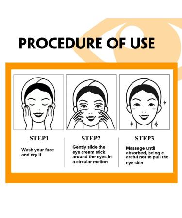 2PCS Turmeric Eye Cream Stick For Eye Bags Eye Balm Stick Hydrating Moisturizing Eye Repair Skin Care - Buy Online on GoSupps.com
