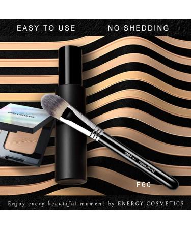 ENERGY F60 Flat Foundation Brush - Vegan Premium Brush for Liquid Makeup - Buffing & Blending for a Flawless Finish - Buy Online on GoSupps.com