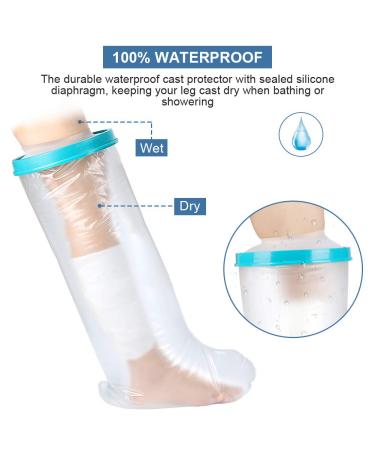 Waterproof Leg Plaster Protection | Shower & Swimming Shell for Adults | 104cm Bandage Dry Care - Buy Online on GoSupps.com