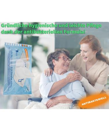 Generically ZVG Moist Antibacterial Washing Gloves 3 Packs of 24 Perfume-Free Gloves for Bedridden Patients | Disposable & Convenient - Buy Online on GoSupps.com