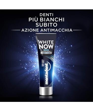 Mentadent White Now Men Whitening Toothpaste 75ml - Brighten Your Smile | Fast International Shipping - Buy Online on GoSupps.com