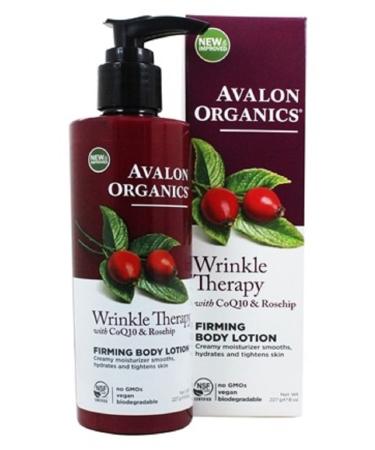 Avalon Organics Wrinkle Therapy With Coq10 & Rose Hip Firming Body Lotion 8 Ounce