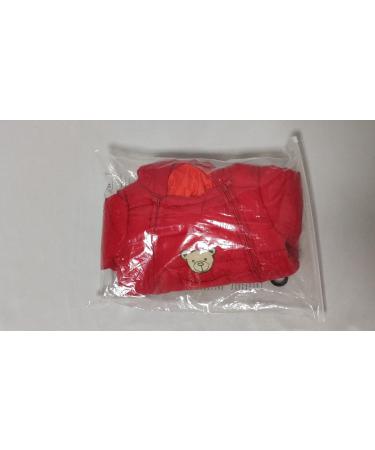 JiAmy Baby Snowsuit Hooded Romper | Cartoon Bear Winter Outfit | Red | 12-18 Months - Buy Online on GoSupps.com