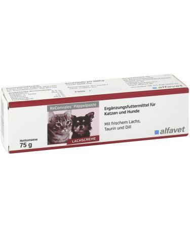 Alfavet Reconvales P ppel Paste 6-Pack | 6 x 75g | Supplementary Feed for Dogs & Cats | Fresh Salmon Taurine & Dill for Picky Eaters - Buy Online on GoSupps.com