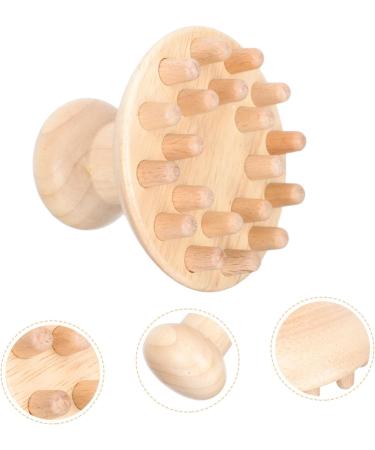 Minkissy Wooden Massage Comb - Scalp Massager & Scrubber Tool for Adults & Children | Smooth Home Massage Device - Buy Online on GoSupps.com