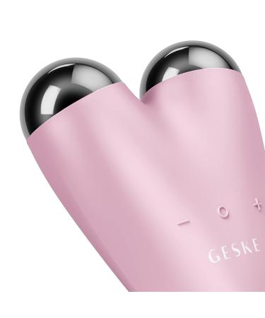 Geske SmartAppGuided Microcurrent Face-Lifter | 6-in-1 Anti-Aging Device for Facial Lifting & Jawline Training | Pink Double Chin Remover - Buy Online on GoSupps.com