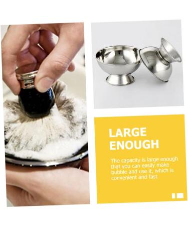 High Impact Ceramic Mustache Shaving Bowl & Metal Brush Set - Rustproof Travel Hair Removal Tool - Buy Online on GoSupps.com