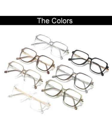 NIDOVIX Square TR90 Blue Light Blocking Glasses for Men & Women - Trendy Lightweight Non-Prescription Computer Eyewear (Black/Gold 54mm) - Shop Now - Buy Online on GoSupps.com