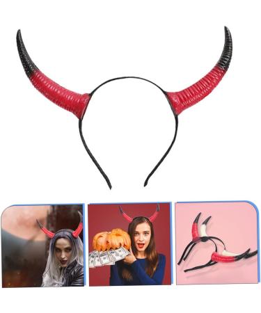 Holibanna Horn Headdress Hair Hoops Cosplay Horns Horn Headband Horns Cosplay Halloween Headbands Cosplay Props Cosplay Accessories Horns Headband Party Headbands Party Props Devil Horns 28X21X3.5cm As Shown - Buy Online on GoSupps.com