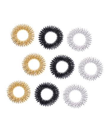 Healeved 9st massage device finger massage ring battery ring spiky sensory rings finger ring acupressure rings ammola smell sticks sensory finger ring metal china silent