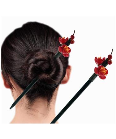 WiiAiloo 10 Pcs Handmade Wood Hair Sticks Chinese Retro Hairpins for Women Headdress, Hair DIY Accessory - Buy Online on GoSupps.com