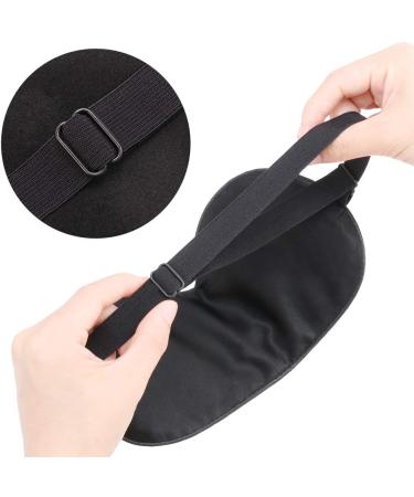 H&S Sleep Mask Silk Eye Mask Soft Adjustable Strap Cotton Filled Sleeping Eye Mask Blackout for Men Women Kids - Buy Online on GoSupps.com