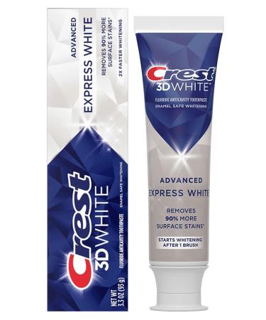 Crest Toothpaste 3D White Advanced Express White 3.3 Ounce