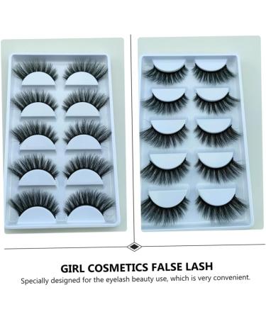 POPETPOP 5 Pairs Fake eyelashes fake makeup lashes magnetic false eyelashes false lashes bulk natural 3d layered effect eyelashes beauty accessories fake lashes fiber girl Hand made set - Buy Online on GoSupps.com