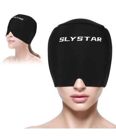 Migraine Relief Cap  Headache Relief Hat for Migraine Cap  Hot and Cold Therapy Migraine Ice Head Wrap for Headache Eyes Mask for Puffy Eyes  Tension  Sinus and Stress Relief Nylon  Spandex
