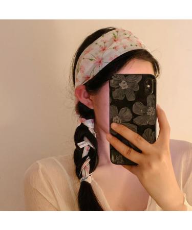 1 Piece Women's Flower Lace Triangular Headscarf Headscarves Hair Bands Headbands Triangle Scarf Hair Scarf Hair Band Hair Accessories Headwear for Women Girls Daily Wear White B - Buy Online on GoSupps.com