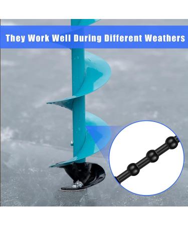 4 Pcs Hand Auger Blade Protectors - Rubber Guard Straps for Ice Augers | Winter Ice Fishing Essentials - Buy Online on GoSupps.com