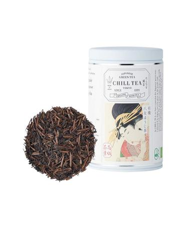 Japanese Hojicha Tea by CHILL TEA Tokyo- 100% Japanese Roasted Green Tea Leave - Smoky Nutty Aroma - Low Caffeine - (80g Loose Leaf) - Buy Online on GoSupps.com