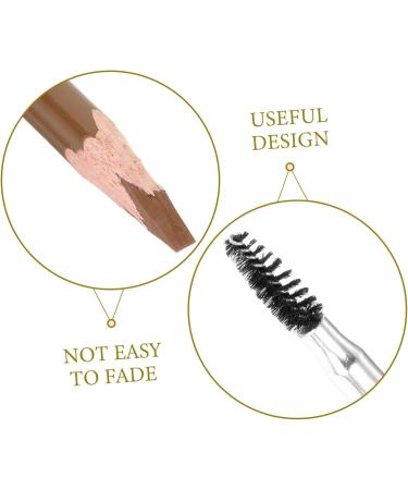 WOONEKY Wooden Brow Pencil Portable Brow Pencil Wood Brow Pencil Makeup Eyebrow Pencil Coffee 1 count (Pack of 1) Coffee - Buy Online on GoSupps.com