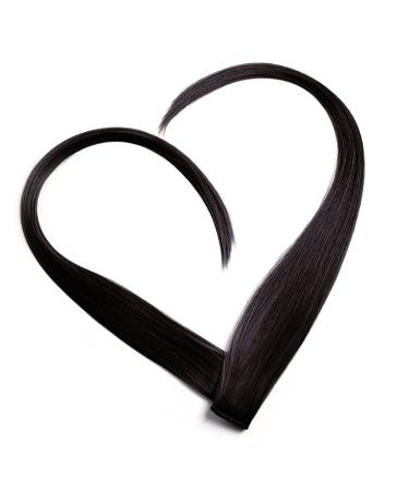 Clip In Extensions Set - 100% Real Hair 7 Pieces 70g 45cm - No. 1B Black Brown - International Shipping Available - Buy Online on GoSupps.com