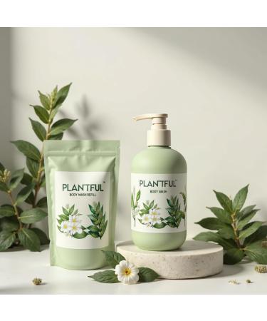 Natural Body Wash Hinoki Jasmine Vetiver Plant Oil Extracts Hydrating with Peptides & Hyaluronic Acid Paraben Free Sulfate Free Cruelty Free Eco-Friendly All Skin Types - Buy Online on GoSupps.com