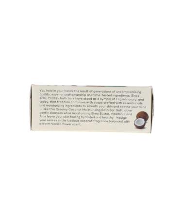 Yardley Creamy Coconut Bar Soap - 4.25 oz | Luxurious Moisturizing Soap for All Skin Types - Shop Internationally - Buy Online on GoSupps.com