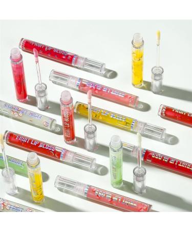 HADAVAKA Moisturizing Lip Oil Fruit Lip Gloss Plumper Clear Lip Oil Fruit Liquid Lip Oil Replenishes Water Hydrates Lip Glaze NonSticky Liquid Lipstick Can Keep Your Lips Plumper - Buy Online on GoSupps.com