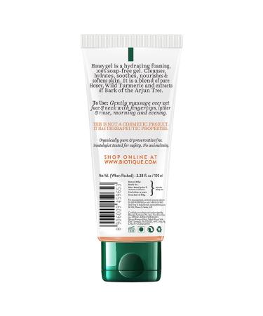 Biotique Bio Honey Gel Foaming Face Wash 150ml - Refreshing Cleanser for All Skin Types Brightens Complexion & Boosts Skin Tone - Buy Online on GoSupps.com