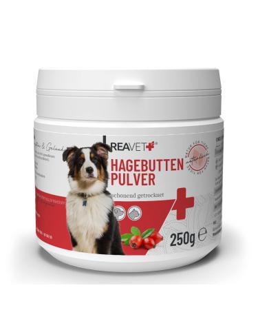 Reavet rosehip powder for dogs 250g - natural clean in premium quality strengthens immune system + joint function richly in vitamin C i rose hip powder for dogs & cats without additives - Buy Online on GoSupps.com