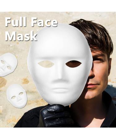 12 Pcs DIY White Paper Mache Masks for Masquerade Parties & Halloween Art - Paintable Masks with Elastic Straps - Buy Online on GoSupps.com