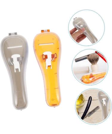 Housoutil 4-Piece Razor Storage Box & Travel Case | Portable Protective Bag for Manual Razors | Orange | International Shipping Available - Buy Online on GoSupps.com