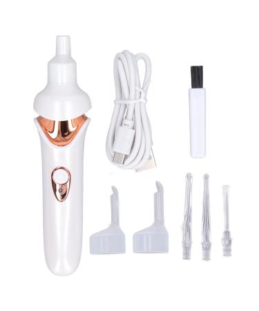 Ear Wax Cleaner with LED Light - Portable Safe & Low Noise Electric Ear Aspirator for Kids & Adults - Rechargeable Daily Care (White - Buy Online on GoSupps.com