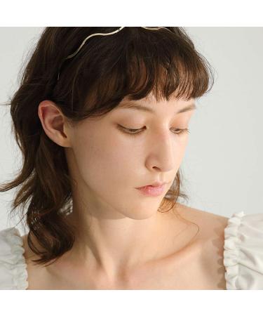 Lurrose 3Pcs Metal Wavy Hairbands for Women - Thin Golden Headbands for Outdoor Style - Buy Online on GoSupps.com