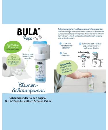 Bula Popo Refill Bottle 750 ml - Eco-Friendly Alternative to 1000 Wet Wipes | Natural Ingredients for Sustainable Care - Buy Online on GoSupps.com