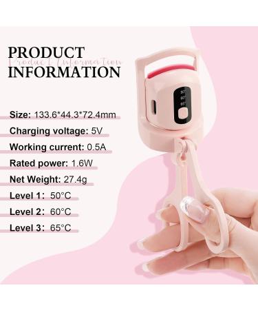Shop Heated Electric Eyelash Curlers | Natural Curling Fast Pre-Heat & Rechargeable - Perfect for Luscious Lashes - Buy Online on GoSupps.com