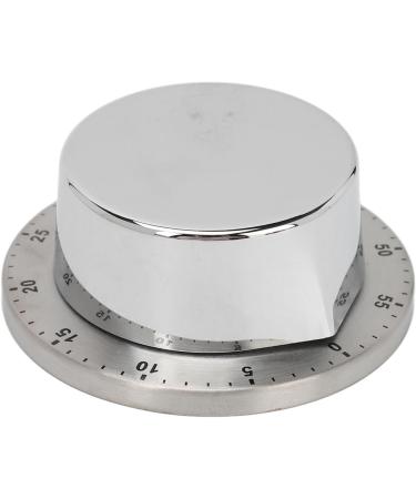 Buy Verdant Touch Mechanical Cabaret Timer - Precise 60-Minute Countdown with Loud Alarm - Silver Kitchen Timer for Schools - International Shipping Available - Buy Online on GoSupps.com