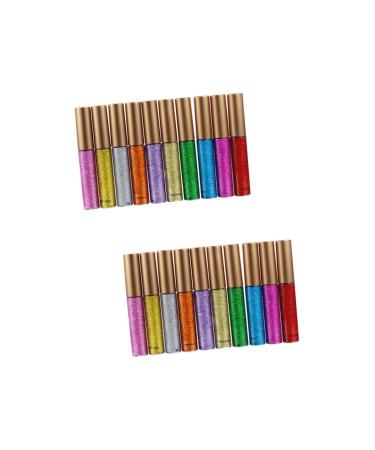 MAGICLULU Glitter Eyeliner 20 Pcs Shinny Eyeliner Eye Shadow Eyeliner Pencil Liquid Eyeliner Flash Liquid Eyeshadow