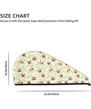 Puppy & Spring Flowers Microfiber Hair Towel | Super Absorbent Quick Dry Wrap for Long Curly & Thick Hair - Soft Coral Velvet - Buy Online on GoSupps.com