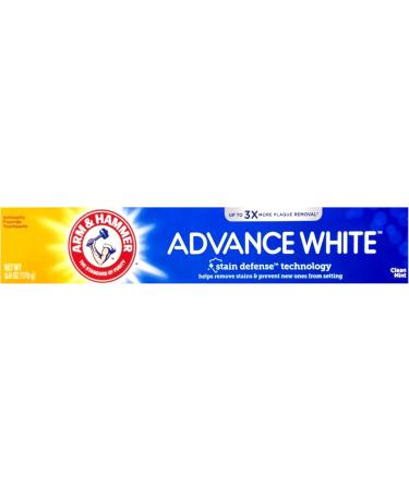 Arm & Hammer Advance White Extreme Whitening Toothpaste Clean Mint - 6 Oz- Pack of 9 - Buy Online on GoSupps.com