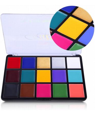 UCANBE 15 Color FX Makeup Palette - Non Toxic Face & Body Paint Oil for Halloween, Cosplay & Festivals - Buy Online on GoSupps.com